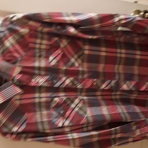 Wrangler Plaid Shirt with Pearl Snaps,Size 16 neck x 35 incheslong sleeves multi